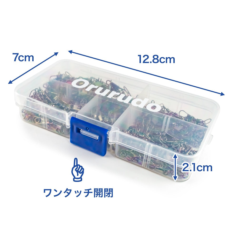 スナップスイベル サルカン 仕掛け ローリングスイベル インタースナップ 特盛（300個入り / 2号〜10号サイズ各種）
