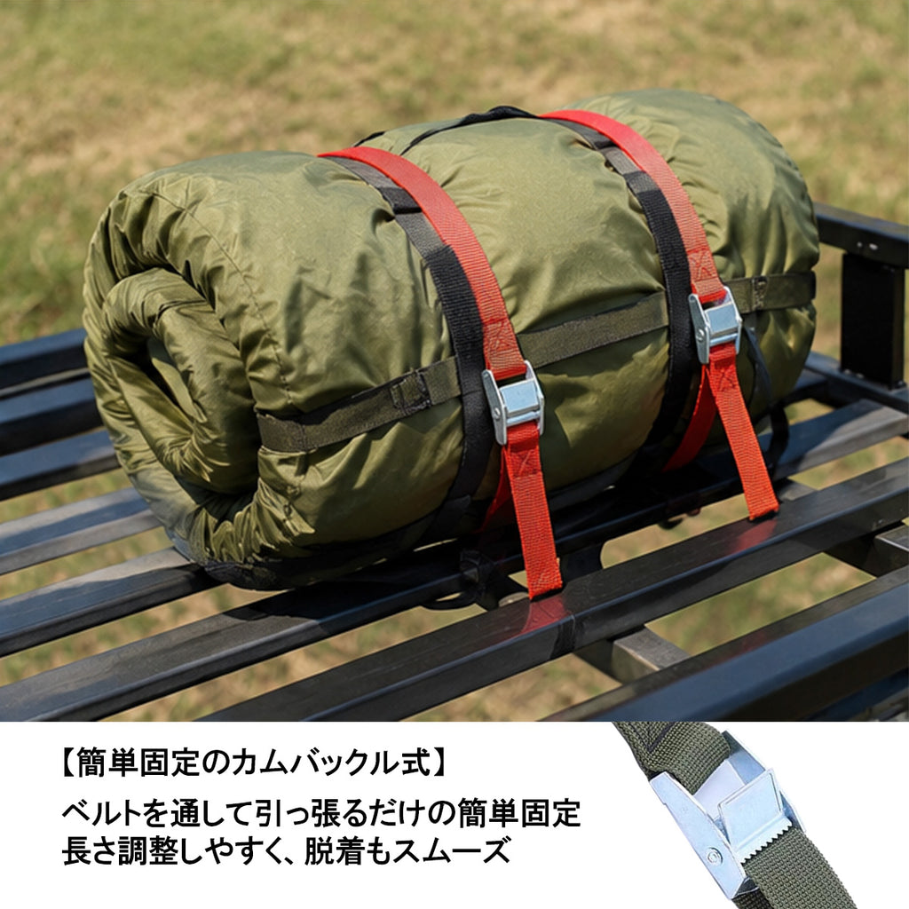荷締めベルト 固定バンド「荷締めゴリラ」5本セット 荷物固定（選べる7サイズ /  9カラー）