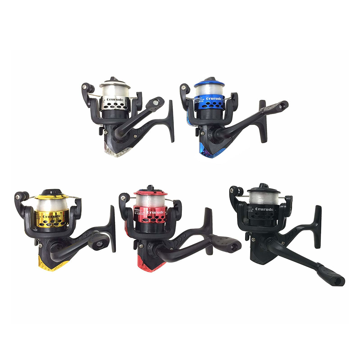 スピニングリール「puchi200」3個セット 5色セット