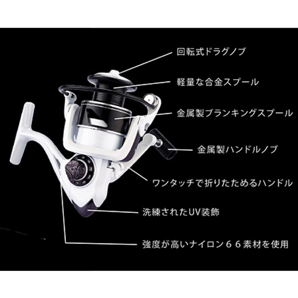 スピニングリール「ホワイトウイング5000」（2000番〜7000番）