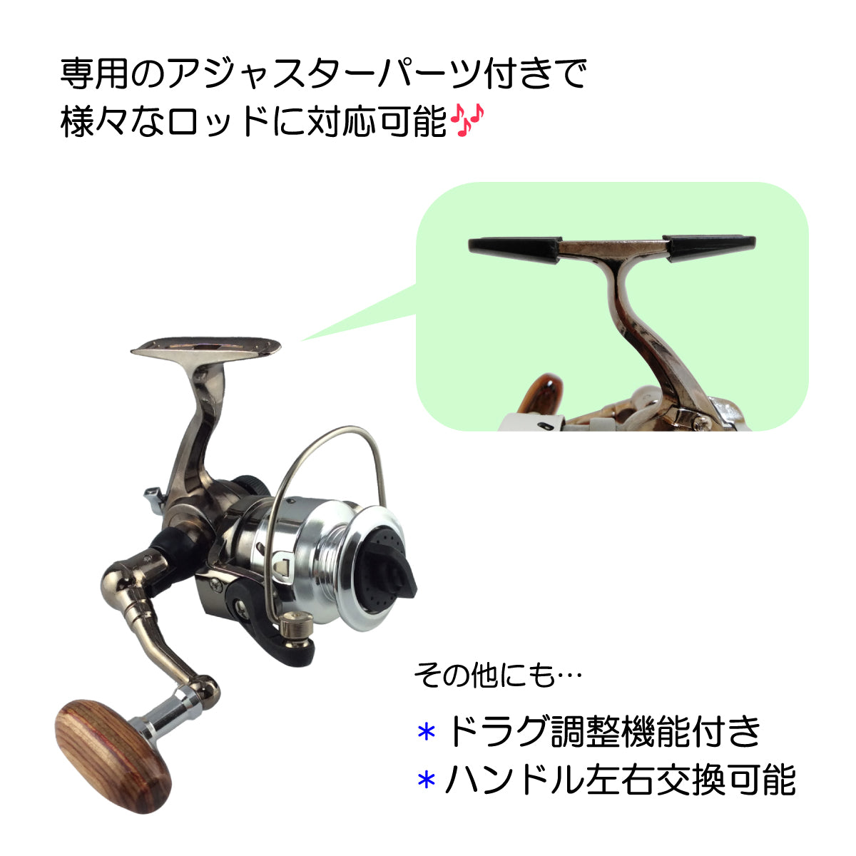 極小スピニングリール「ポケルドA」