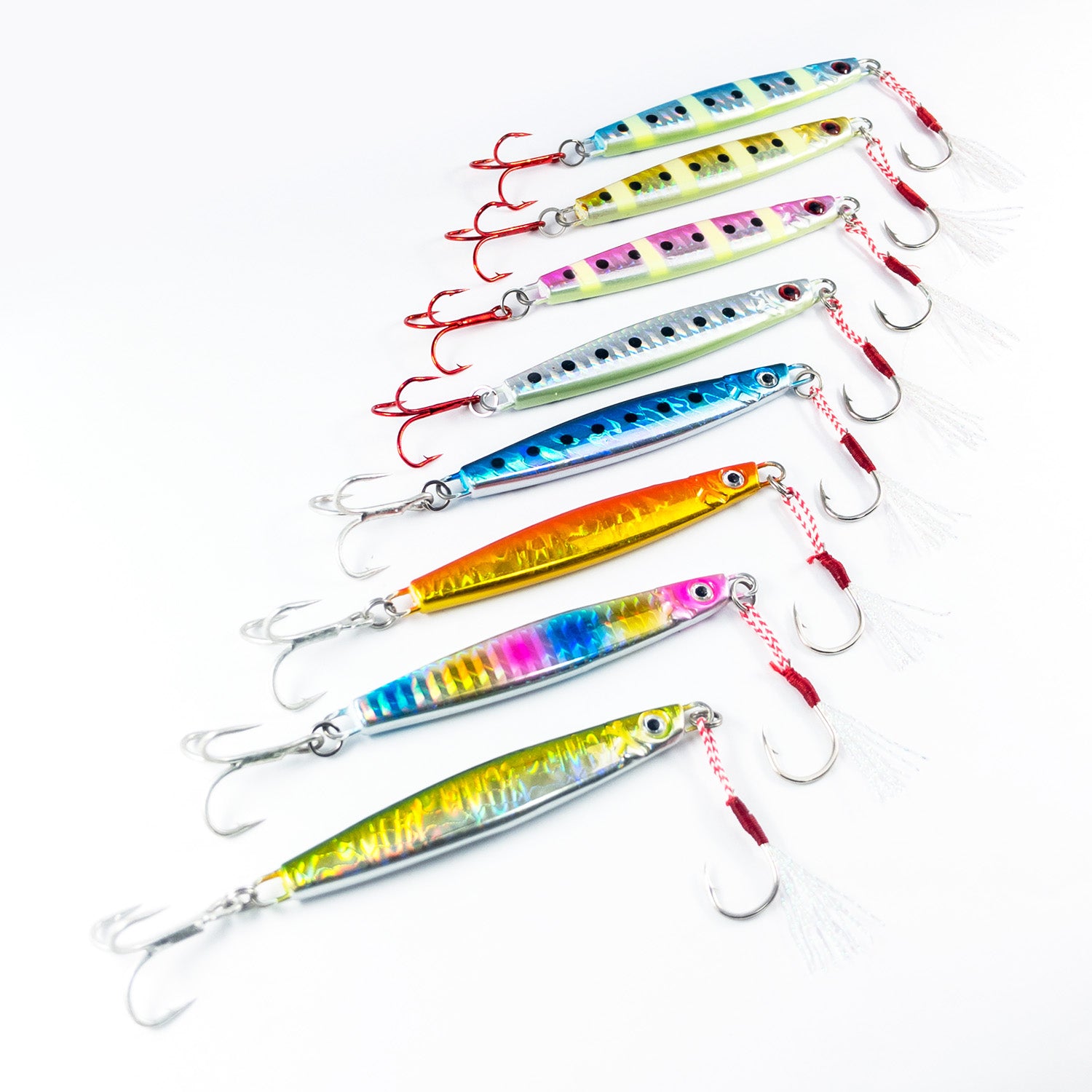 メタルジグF  アシストフック付き ルアー（8サイズ / セット各種）