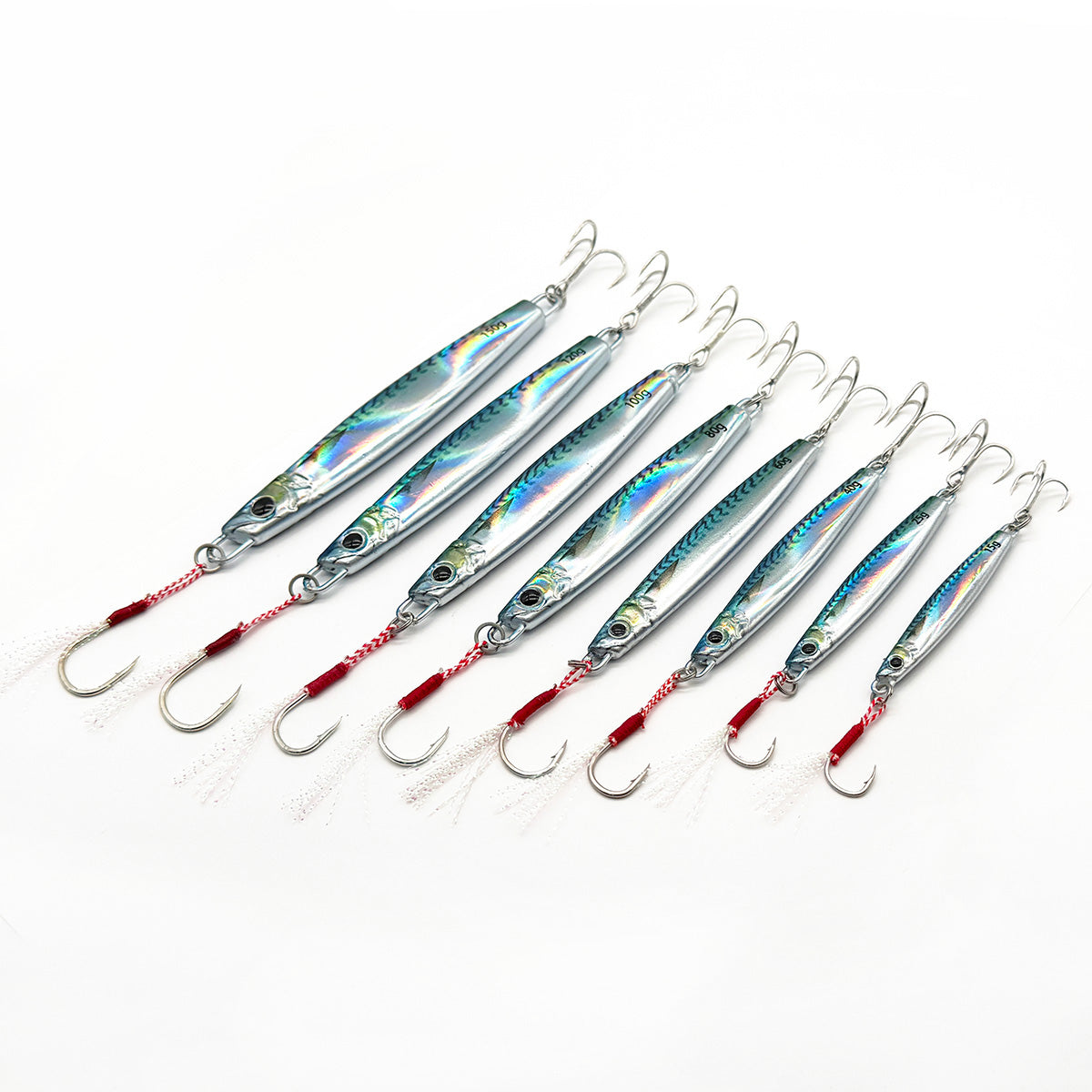 メタルジグF  アシストフック付き ルアー（8サイズ / セット各種）