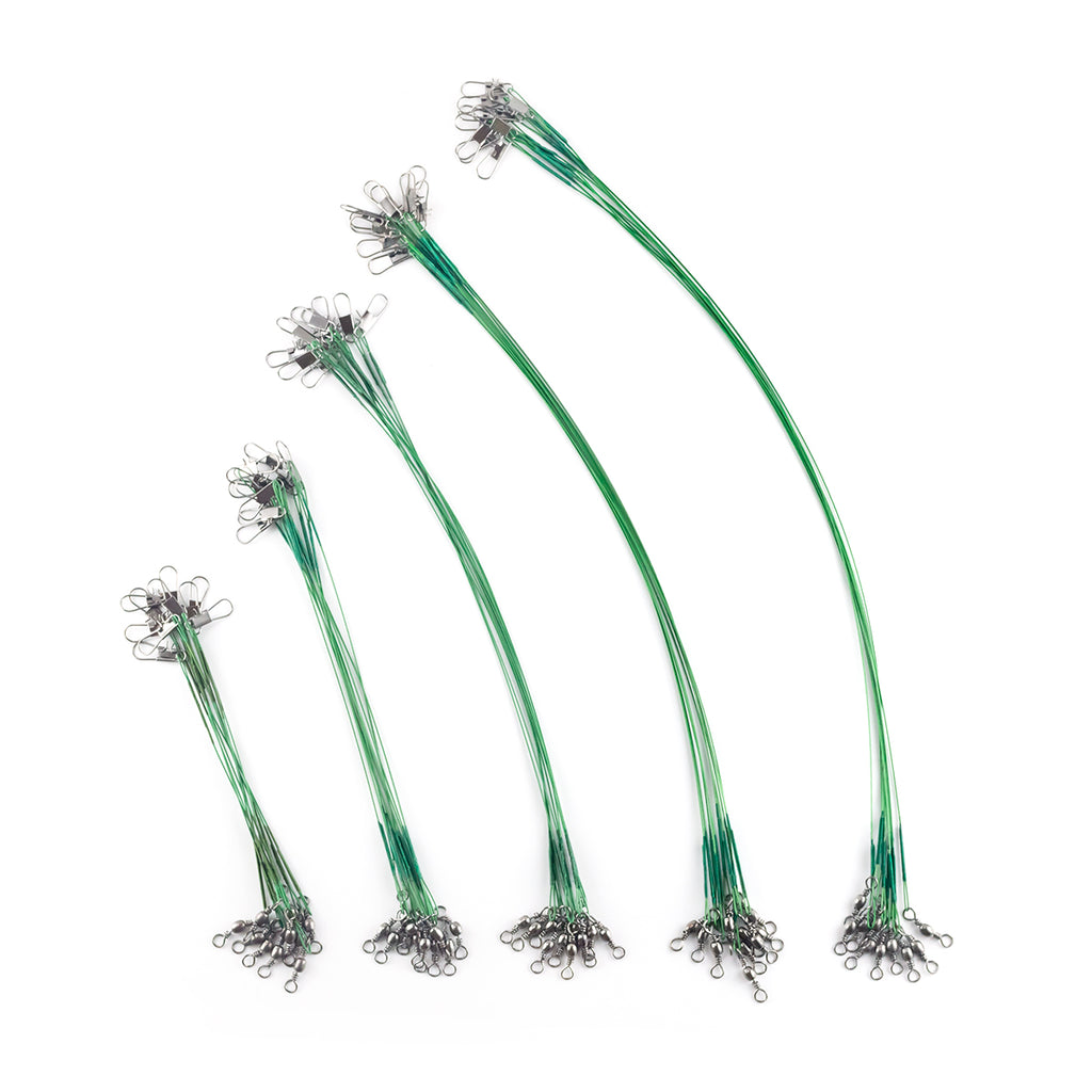 ワイヤーリーダー スイベル スナップ タル型サルカン 仕掛け（50本セット / カラー各種）