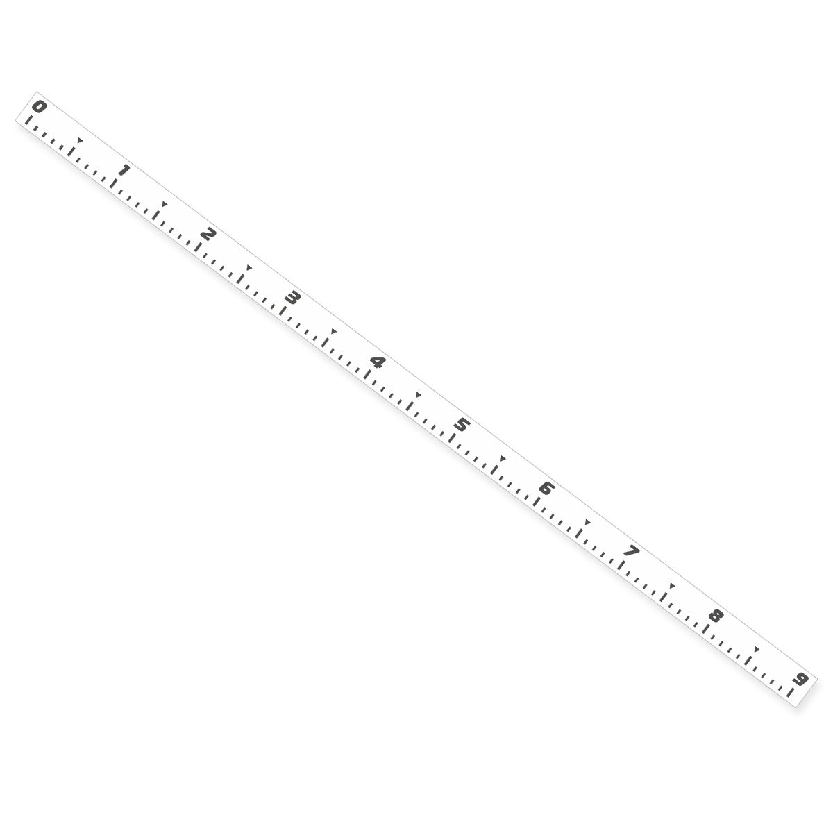 クリア フィッシングメジャー ステッカー計測シール 透明タイプ ヘラ付き（全長90cm×幅3.5cm）