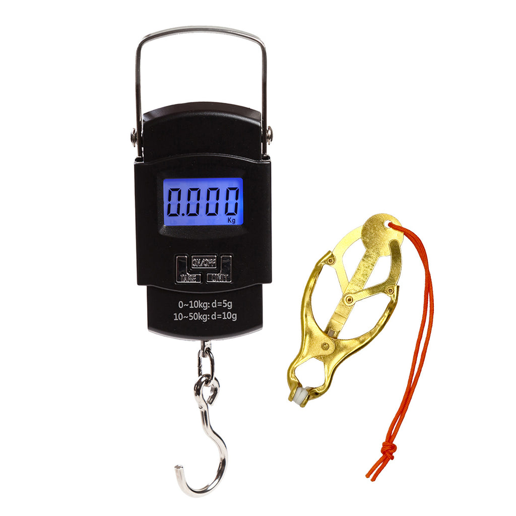 「ハカルドA」フィッシング用 デジタルスケール 最大50kg 吊り下げ式（選べるセット / カラー）